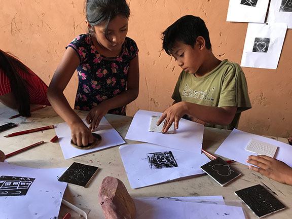 Students printing_Bolivia