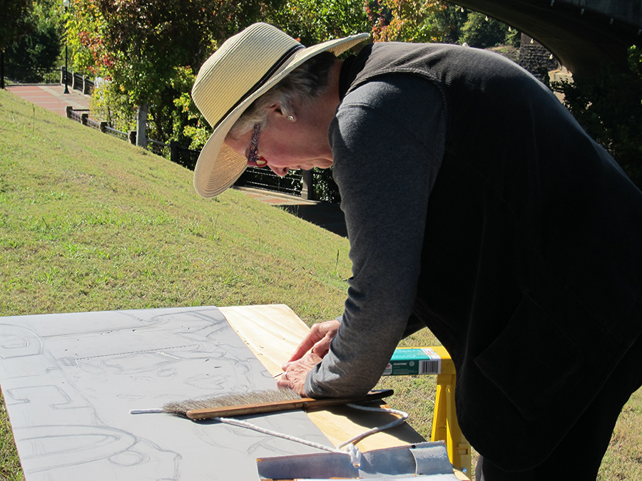 Florence_Cutting print along the Chattahoochee River